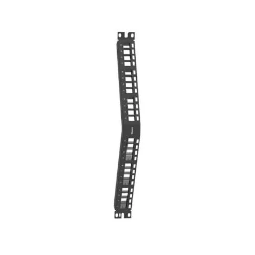 24 Port NetKey Unshielded Flush Modular Patch Panel Angled Ébano NKPPA24FMY
