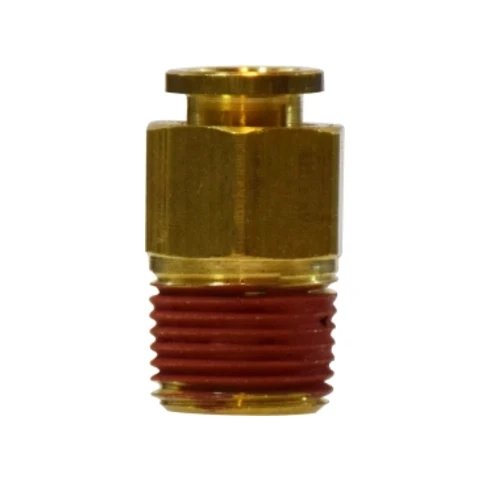1/2" Push-to-Connect X 1/4" Male NPTF Mip Adapter Latón Fittings Male Connector 20060