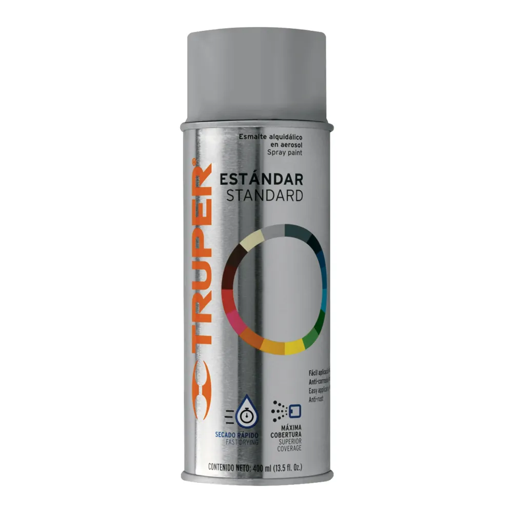 ESMALTE AEROSOL GRIS OBVIO 400ML