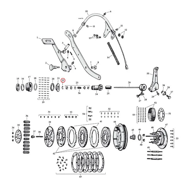 Retaining Ring, Pushrod Guide Harley-Davidson