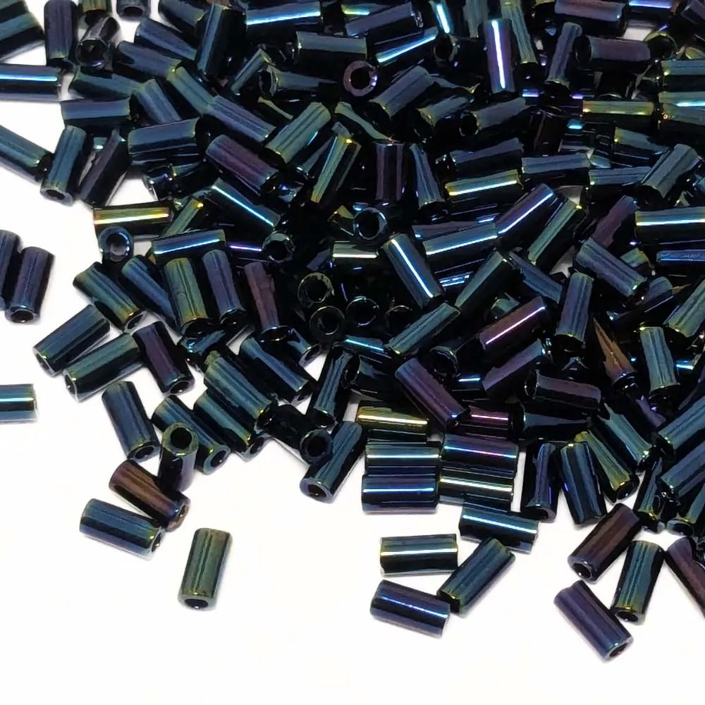 Bugle Miyuki 3mm Metallic ñil Iris – 5 gr.