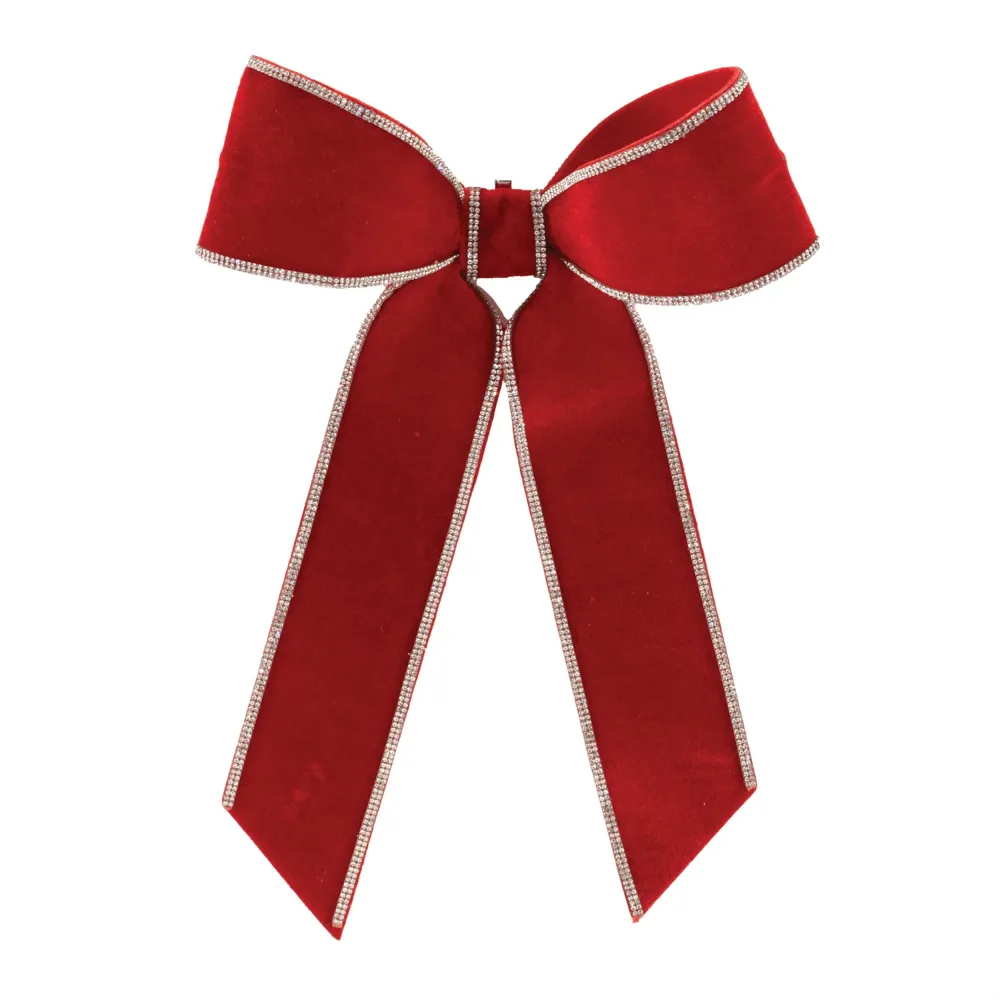 Bisagra Oculta Moño rojo con diamantes / Red bow diamonds