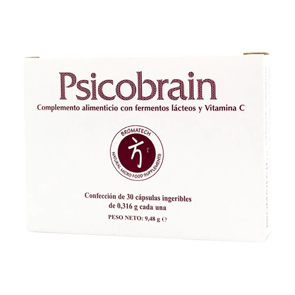 Psicobrain Bromatech 30 cápsulas con 4 Tornillos Incluidos
