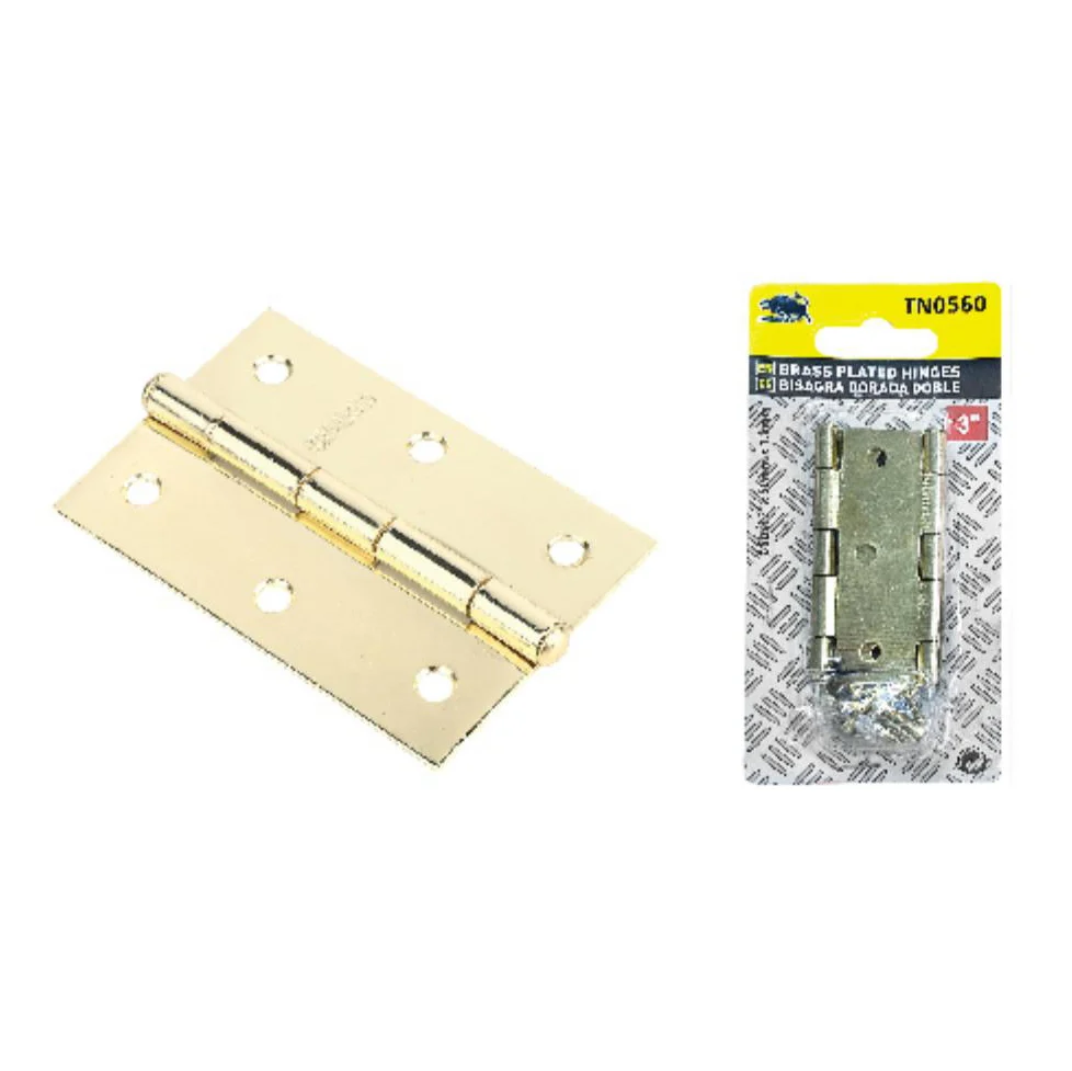 Bisagra Dorada Doble 4"x70mmx1.9mm