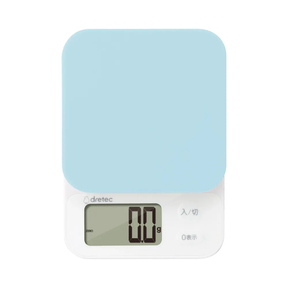 Báscula digital de precisión (0,1 g-2 kg) en color azul dretec