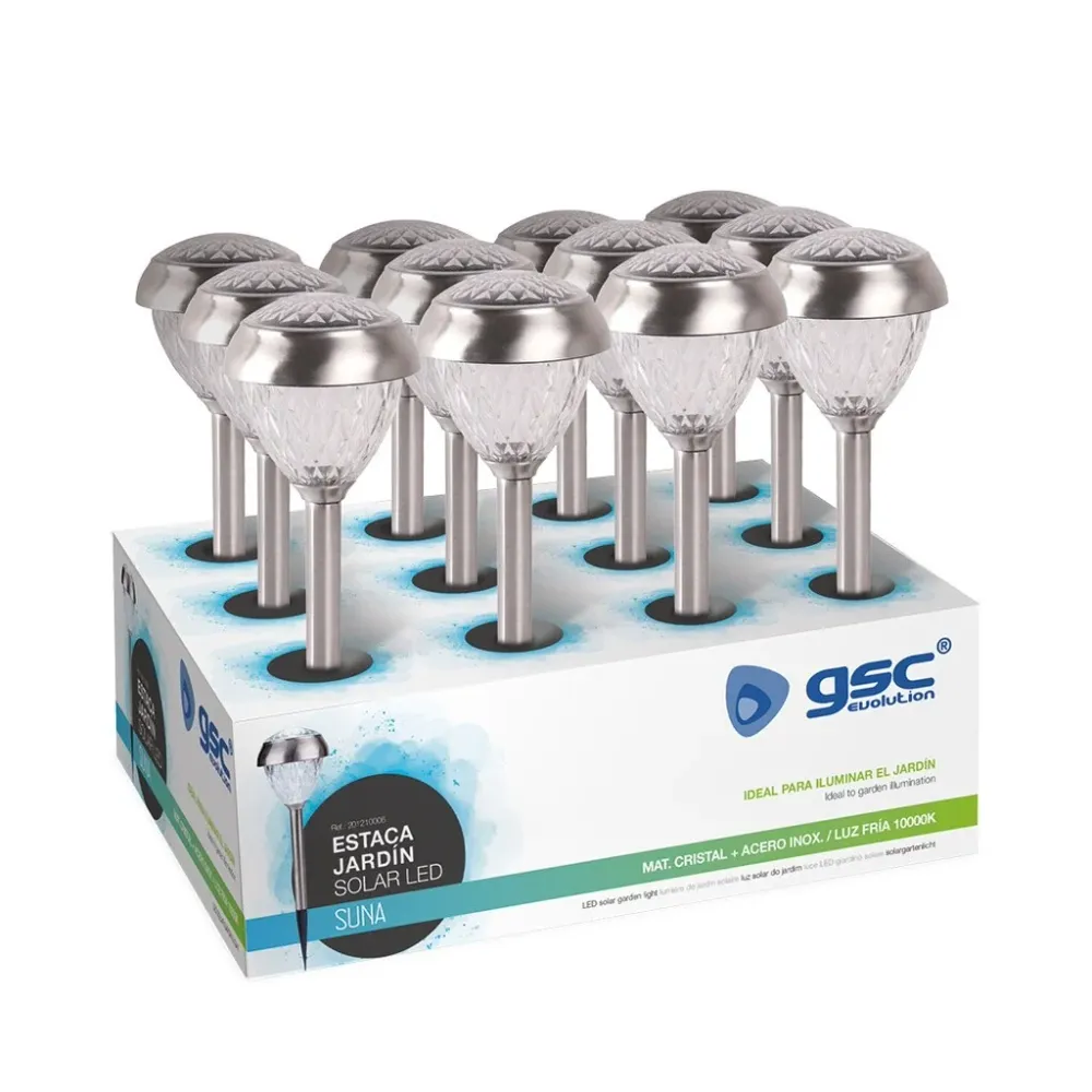 201210006 ESTACA LED SOLAR SUNA 10000K GSC