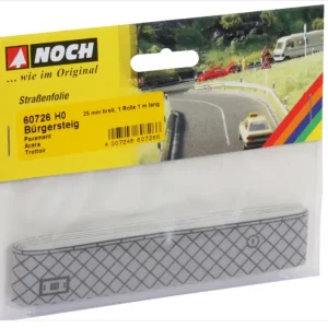 Acero Inoxidable H0 1:87 escala Noch 60726 pavimento 25 mm espacioso 1 m largo