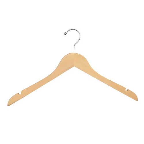 17" Flat Blouse & Dress Hanger w/ Hook, No Bar Econoco WH1761NC (Pack 100)