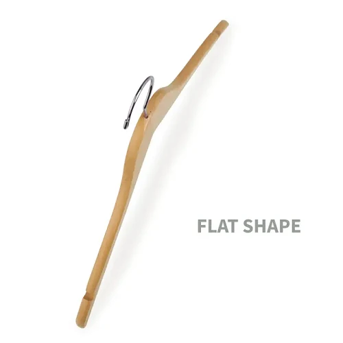 17" Flat Blouse & Dress Hanger w/ Hook, No Bar Econoco WH1761NC (Pack 100)