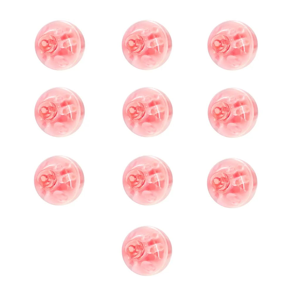 Globos LED rojos, 10 uds.