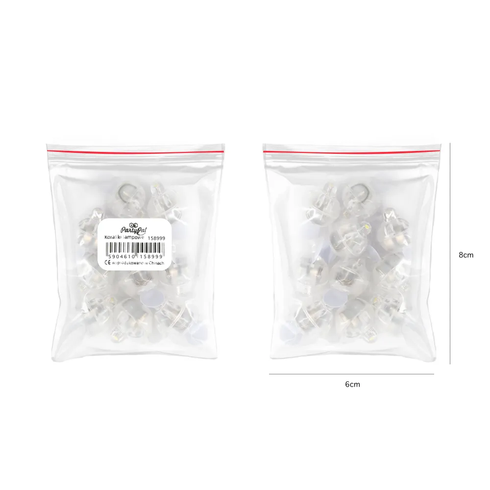 Globos LED rojos, 10 uds.