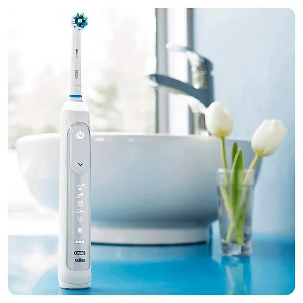 Clínica de Alta Precisión Cepillo dental Braun Oral-B Genius 10100S Nieve Bluetooth 2 cabezales