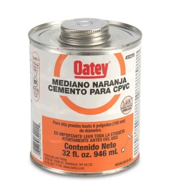 Pegamento CPVC Regular Naranja 32 Oz 1/4 - OATEY