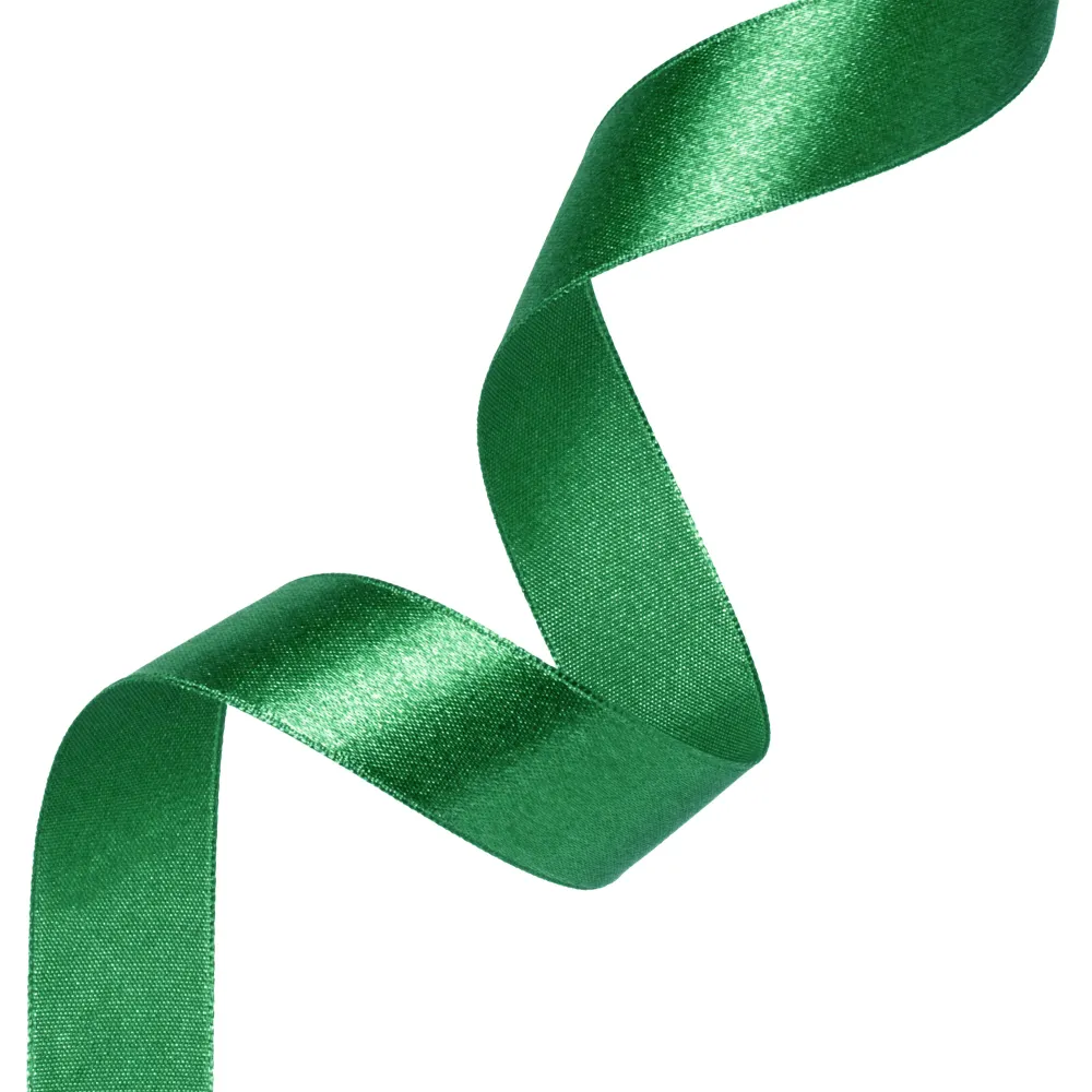 Cinta de raso verde turbio 2,5x23m