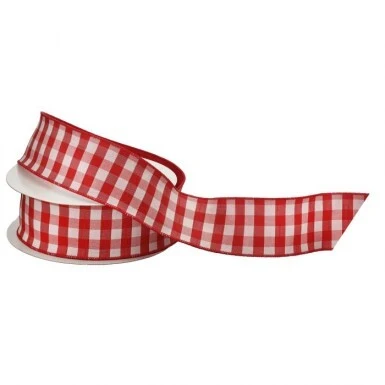 Cinta de Cuadros Vichy Rojos y Blancos ( 6,50x 9,20cm) | Impermeable | Resistente UV