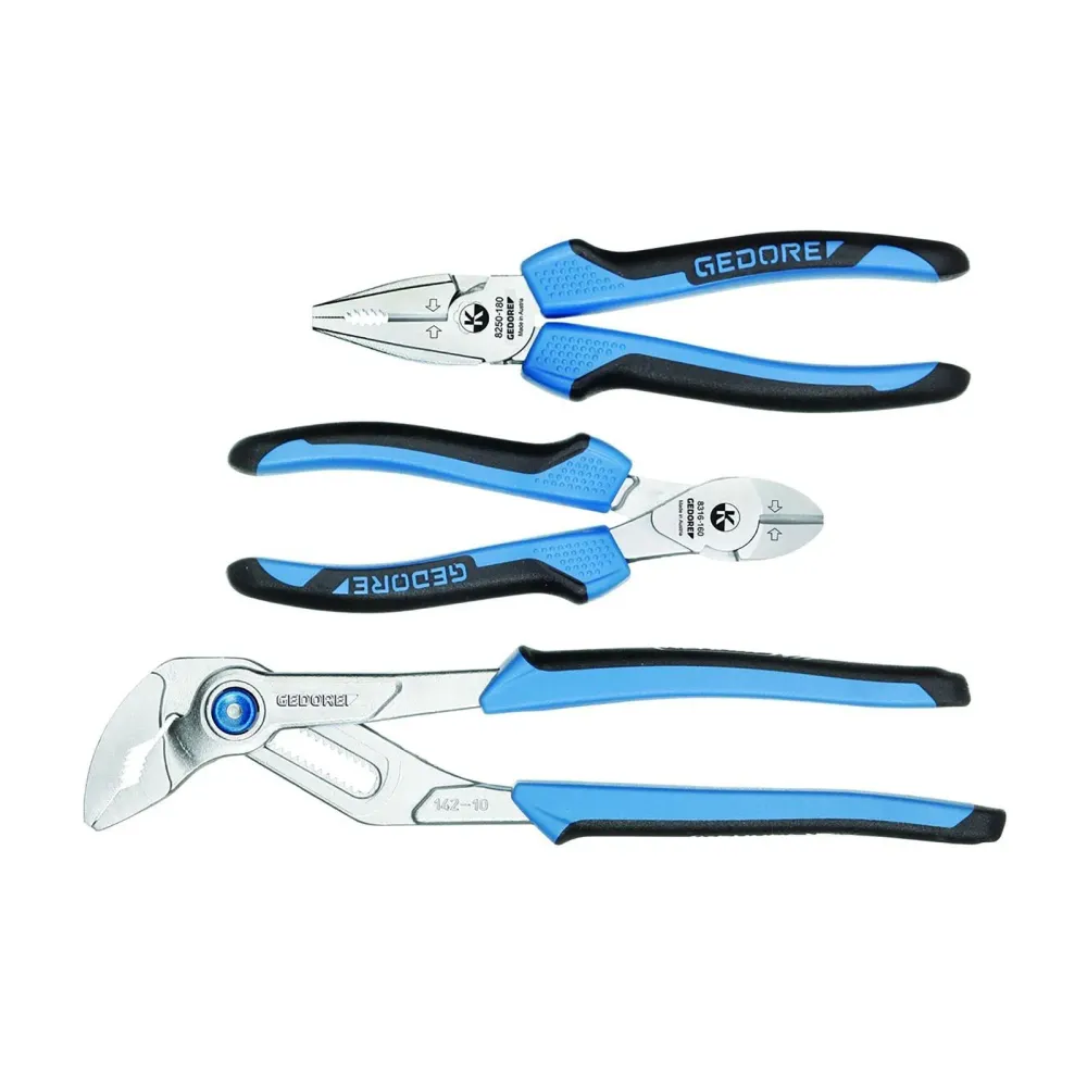 GEDORE S 8303 JC - Assorted pliers, 3 pieces