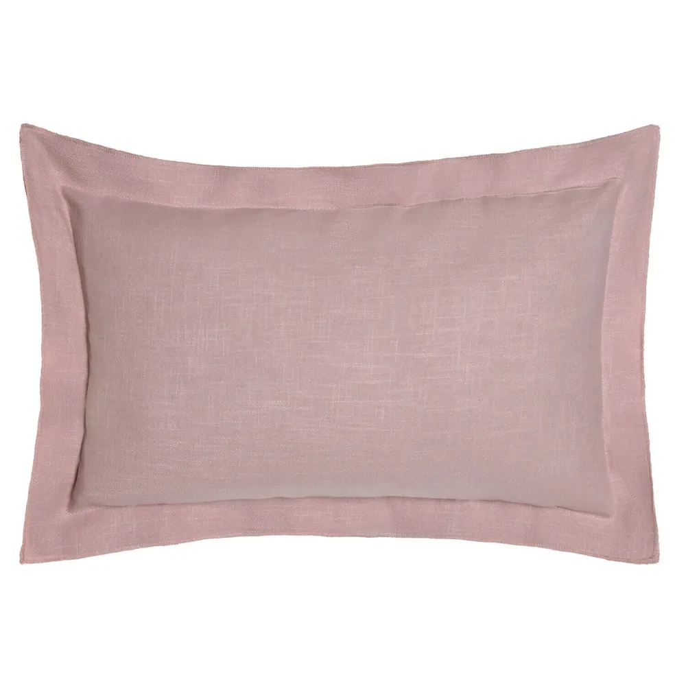 COJIN LINO 50X30 380 GR: CON FLECOS MALVA