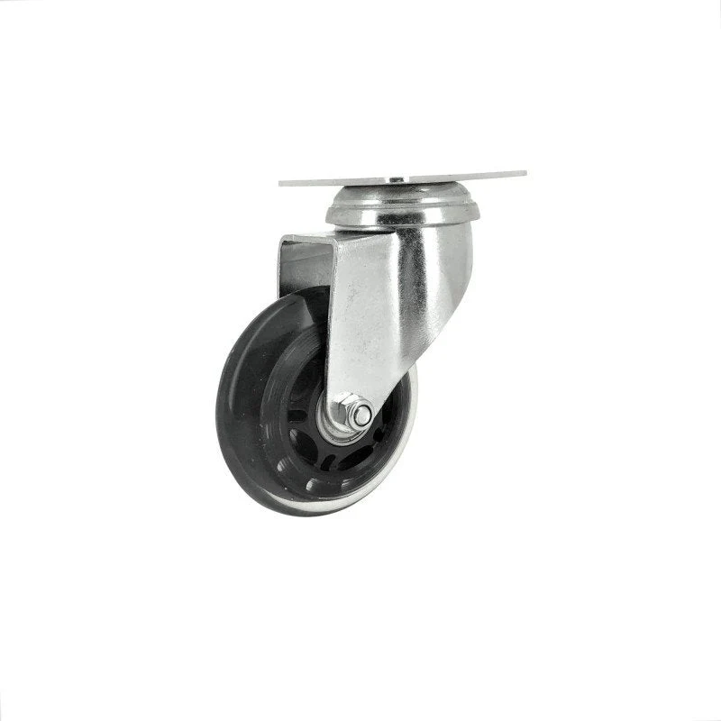 Roulette Pivot À Platine Galet Polyurethane Transp,Diam 80 Bille Caujolle