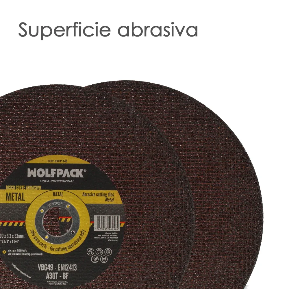 Disco de Diamante Disco Corte Abrasivo Metal Ø 300 x Ø 32 mm. Espesor 3,2 mm. Disco Radial / Amoladora De uso general Con...