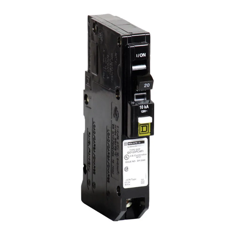 Disyuntor unipolar con protección por arco QO de 20 amperios de Square D