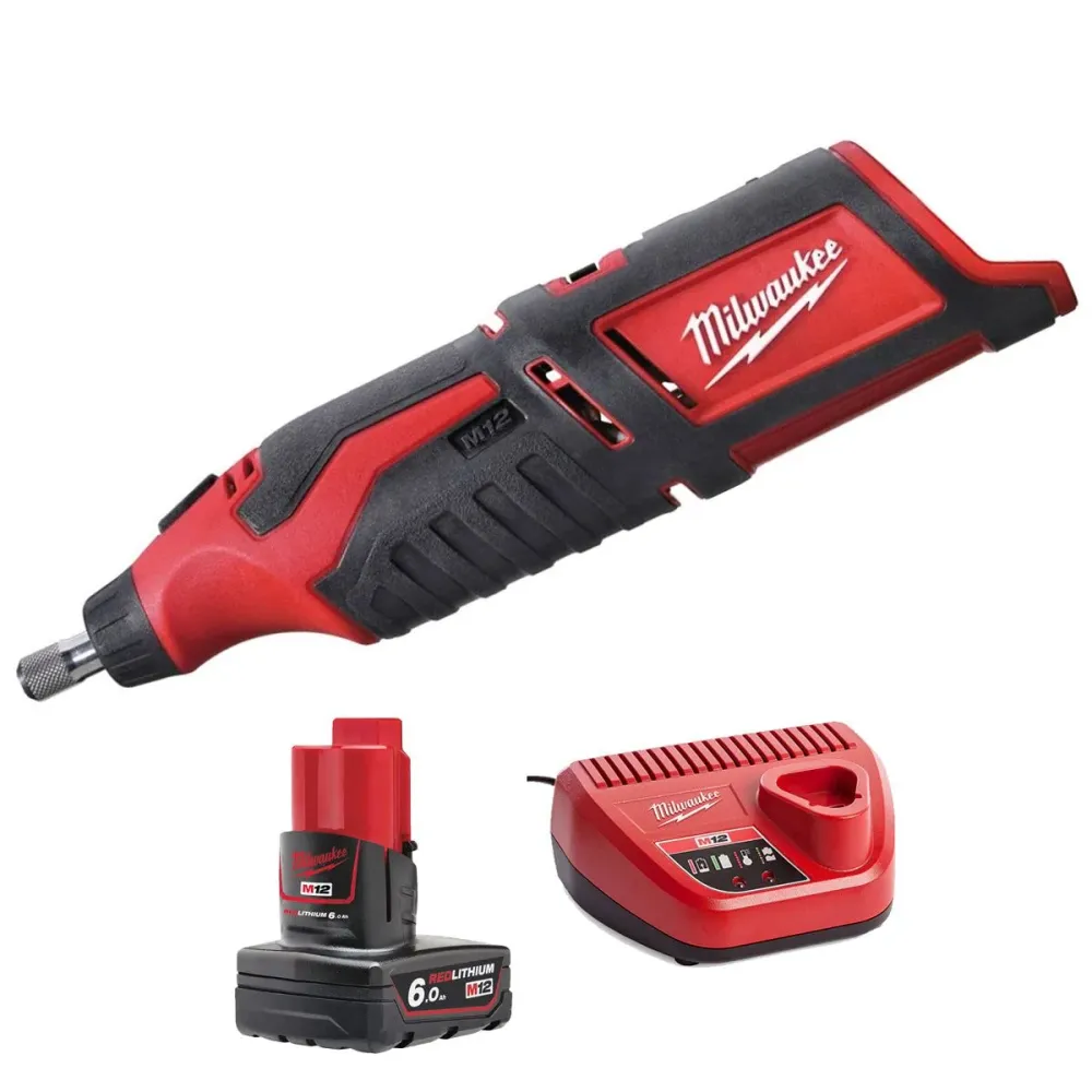 Milwaukee C12RT-0 12V Rotary Multi Tool 1 x 6.0Ah Battery & Charger