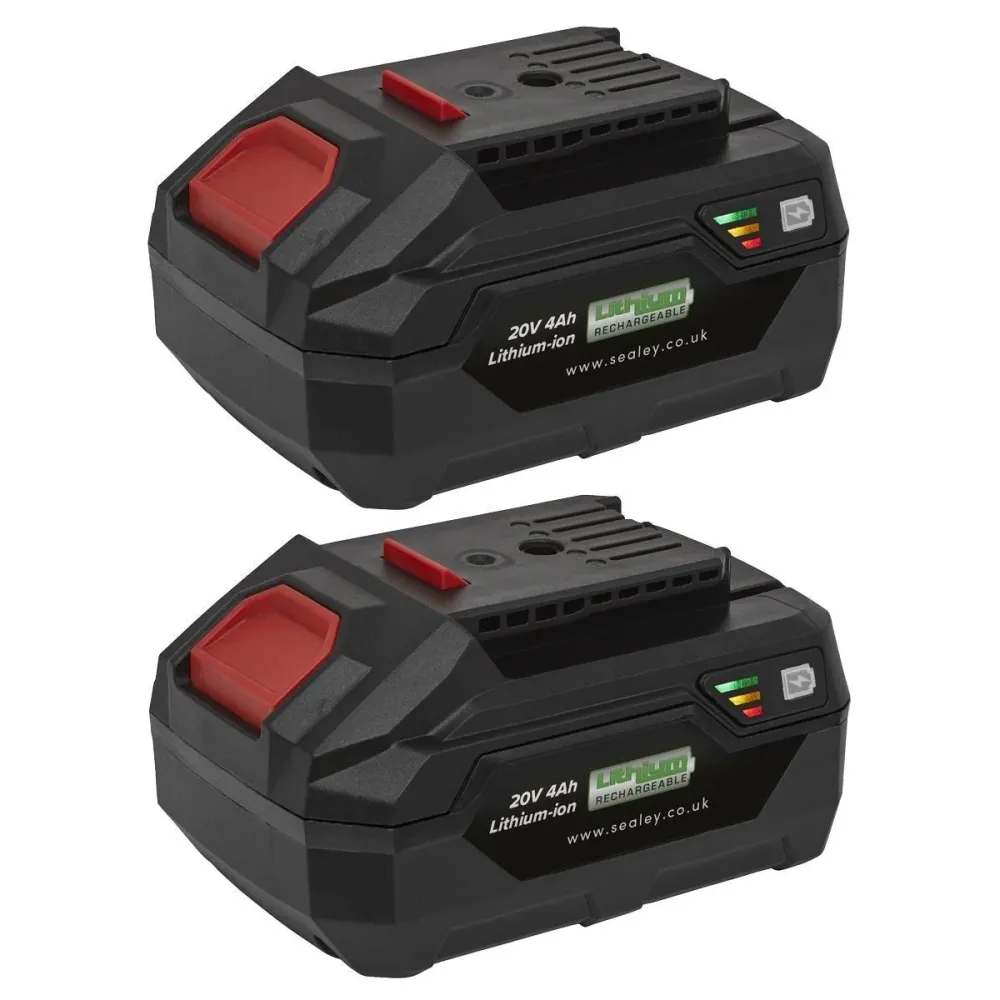 Sealey BK04 Power Tool Battery Pack 20V 4Ah Kit SV20V Series