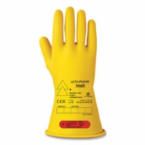 11" Length 7Size RIG Electrical Insulating Class 0 Gloves Dorado claro 012-RIG011Y070