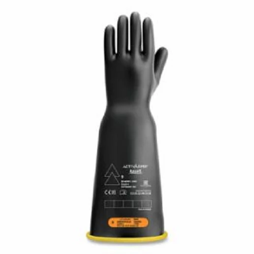18" Length 9.5Size RIG Electrical Insulating Class 4 Gloves Carbón 012-RIG418YBCC095