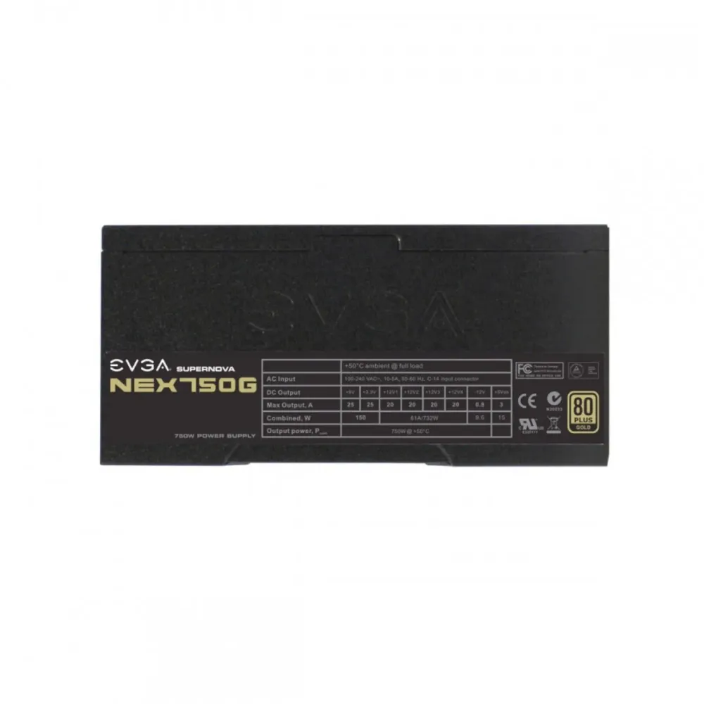Evga 120 g1 0750 xr fuente de poder supernova 750 w g1 80 plus