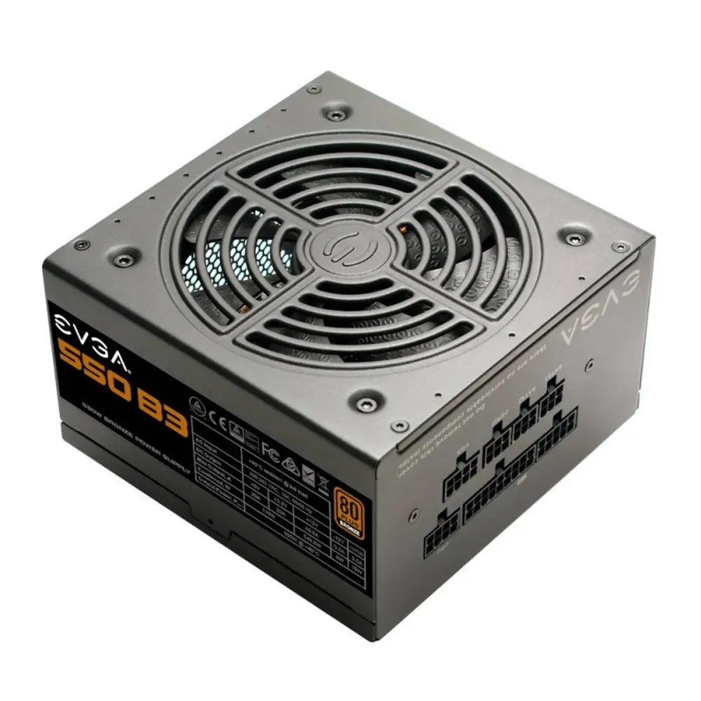 Evga 220 b3 0550 v1 fuente de poder 550 w b3 80 plus tono bronce modular