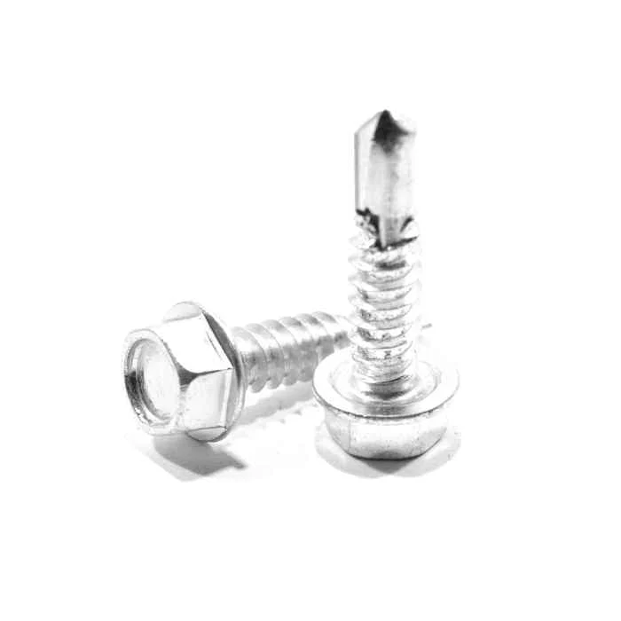 Pija Hexagonal Punta de Broca Inoxidable - # 8 x 3/4"