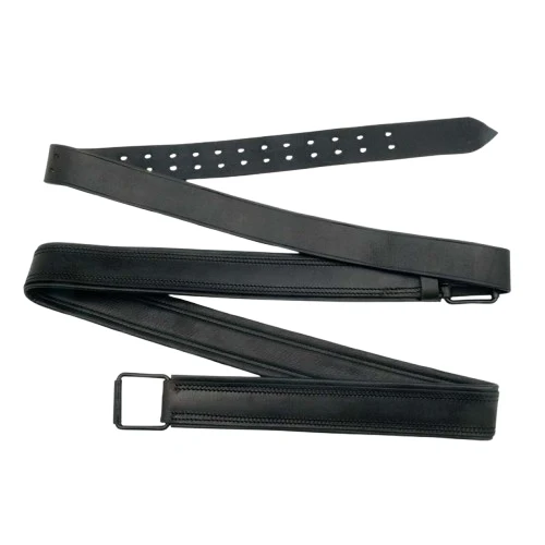 CINCHA VAQUERA CUERO CASTECUS PONY 12050 NEGRO