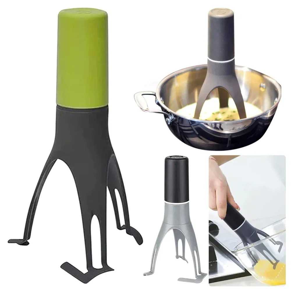 Multifunctional Automatic Egg Beater & Pan Stirrer Grey