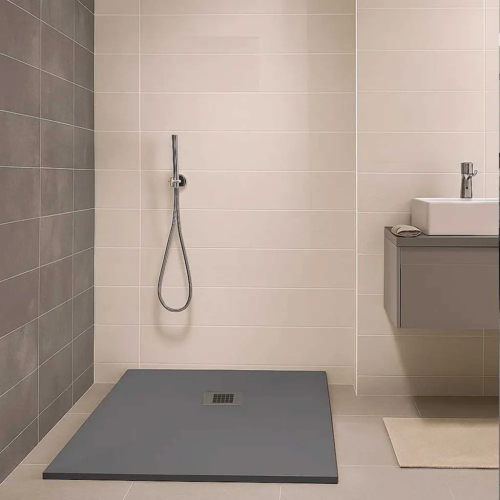 Piatto doccia qualità Privilegiado Elite Evo 90x200 mineralmarmo colore Grigio superficie Antibatterica