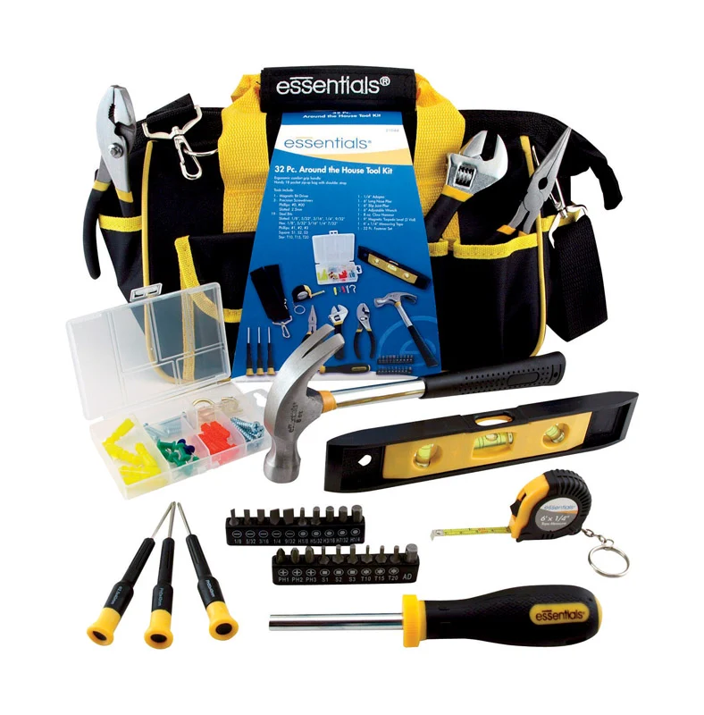 Kit de herramientas para el hogar GreatNeck Essentials de 32 piezas