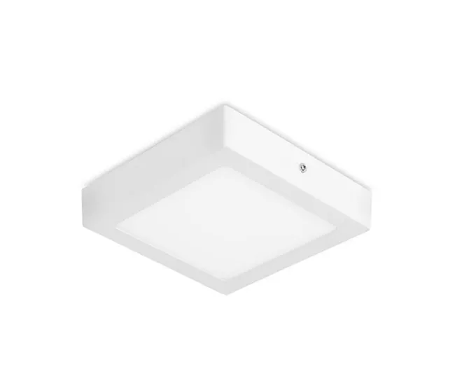 FORLIGHT Plafon Ip23 Easy Square Surface 170Mm Led 10W 3000K Blanco 874Lm