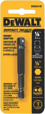 Adaptador de enchufe hexagonal de 1/4" DeWalt