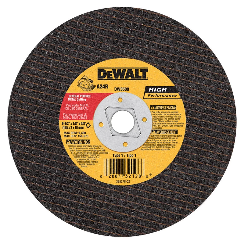 Corte Mtl 6-1/2" X 1/8" X 5/8" DeWalt