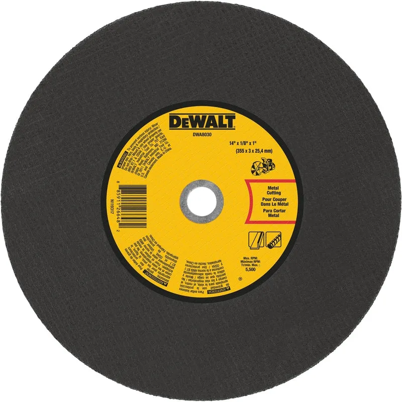 Disco de corte de 14" x 1/8" x 1" DeWalt