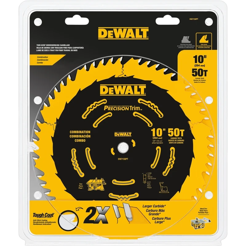 Edificio Precisn Trim de 10" y 50T DeWalt