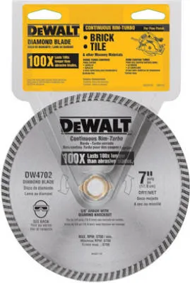 Hoja de diamante XP de 7" DeWalt