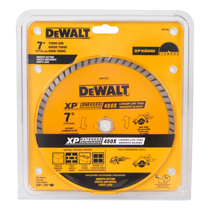 Hoja de diamante XP de 7" DeWalt