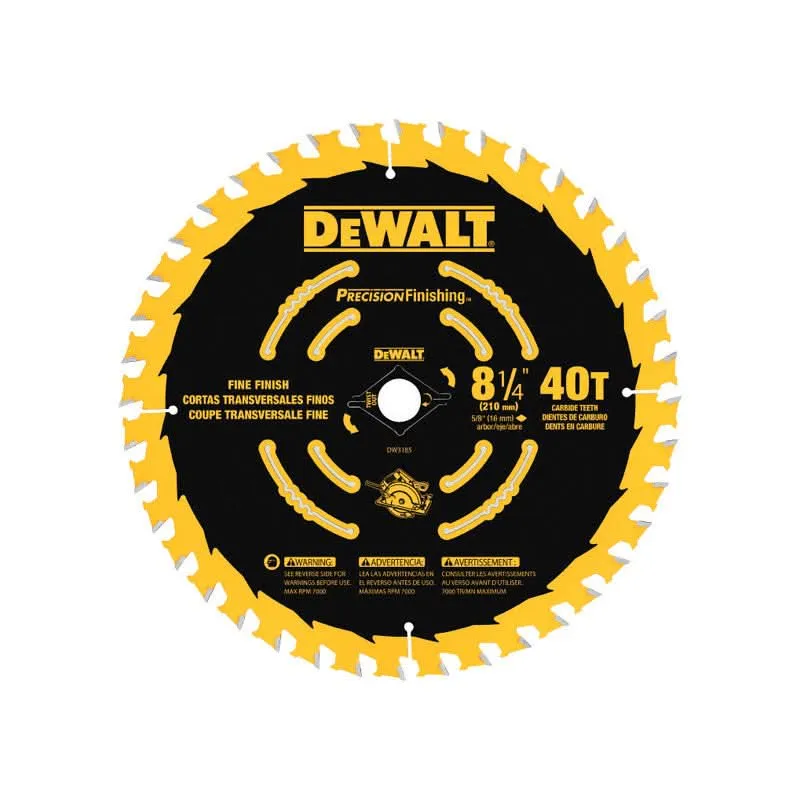 Precisión Swbld 8-1/4"40T DeWalt
