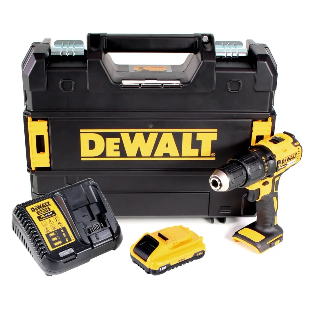 Taladro percutor inalámbrico DeWalt DCD 778 L1T 18V 65Nm + 1x baterí 3.0Ah + cargador en caja TSTAK