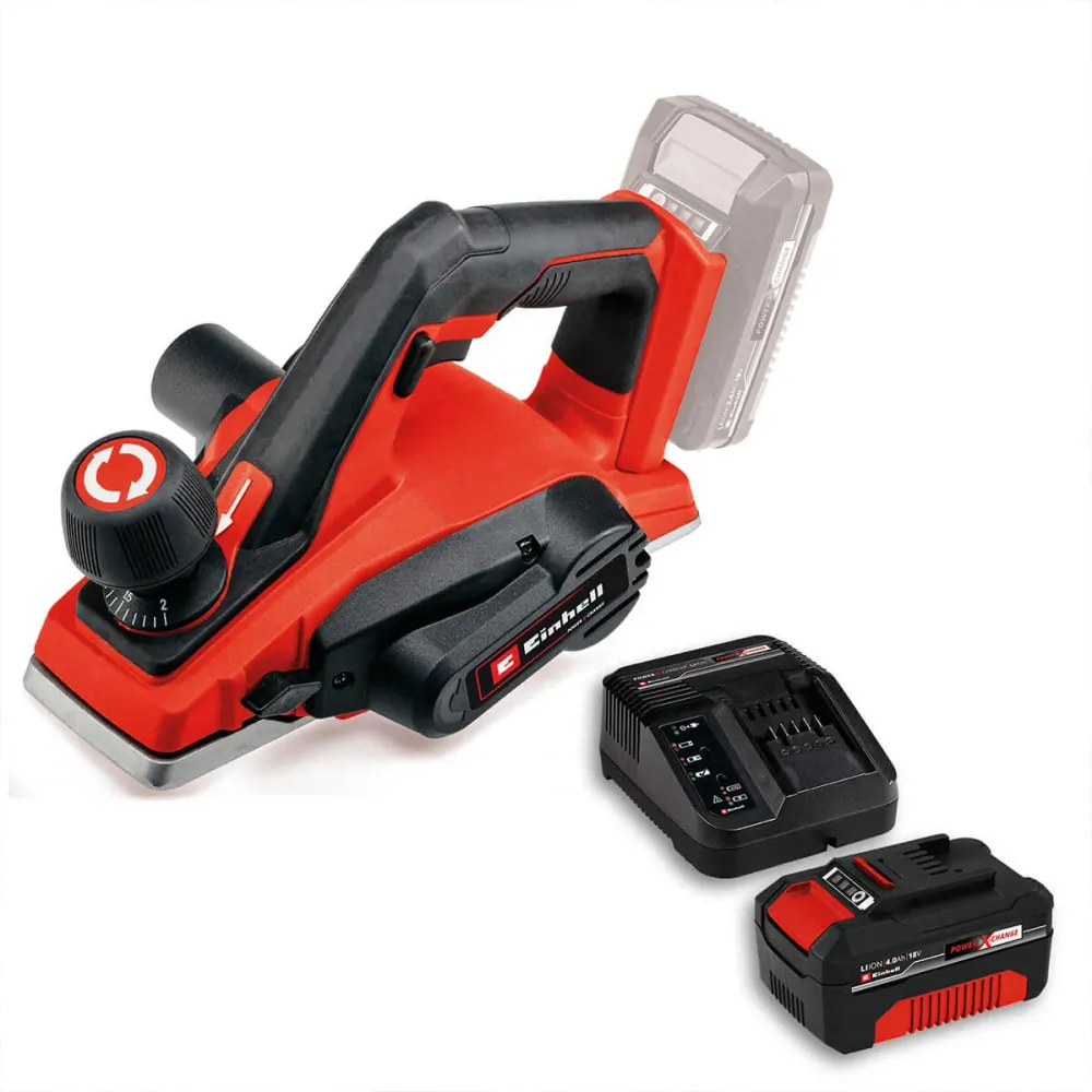 Cepillo inalámbrico 18 V + baterí (4.0 ah) + cargador marca Einhell