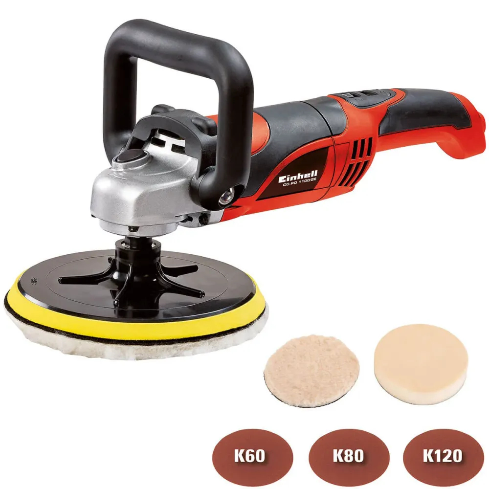 Polichadora 7" 1.100 watts marca Einhell