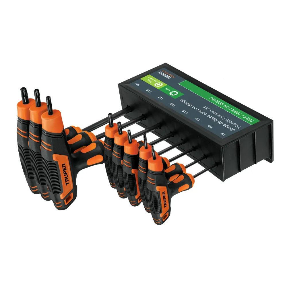 Juego de 8 llaves torx extralargas con mango T, Truper Expert