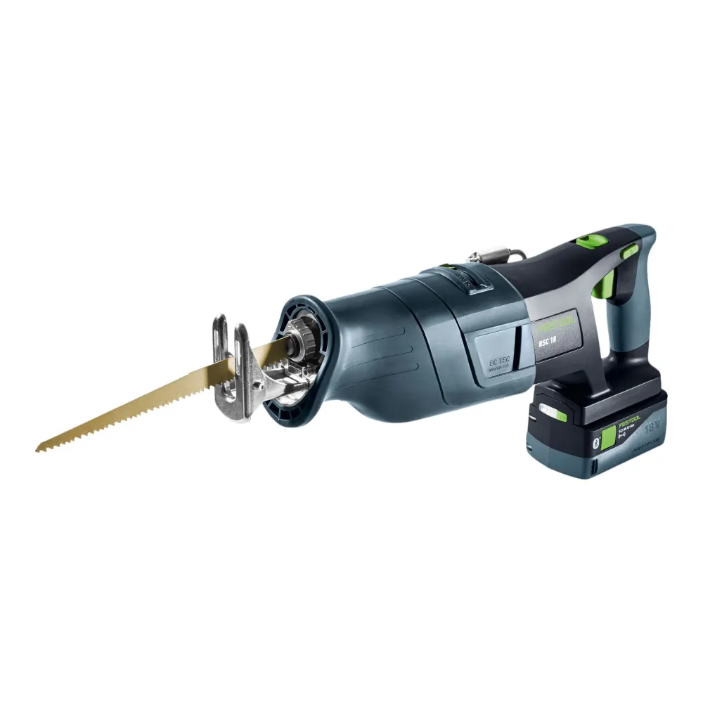 Sierra de sable sin cable Festool RSC 18 EB-Basic-5,0 18 V sin escobillas ( 578409 ) + 1x baterí 5,0 Ah + Systainer - sin...