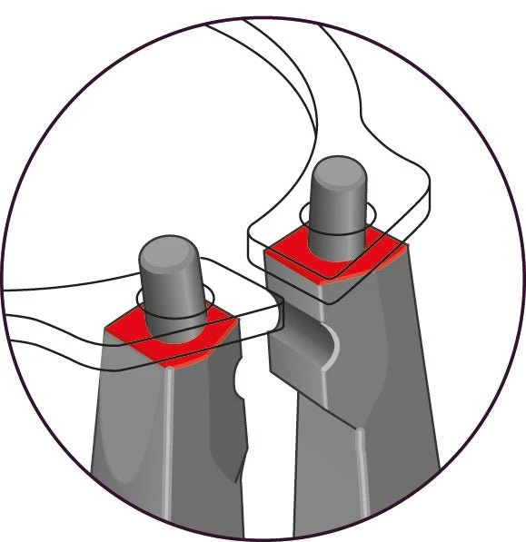 S 8000 E - Juego de 4 Alicates Circlip GEDORE