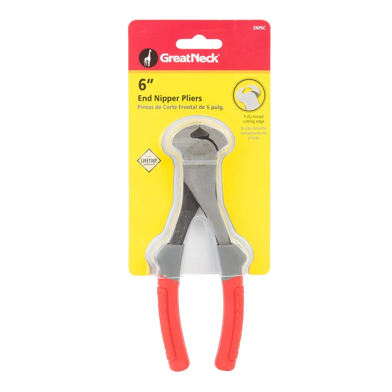 ALICATE DE CORTE DE PUNTA ACERO INOXIDABLE 6"L Great Neck